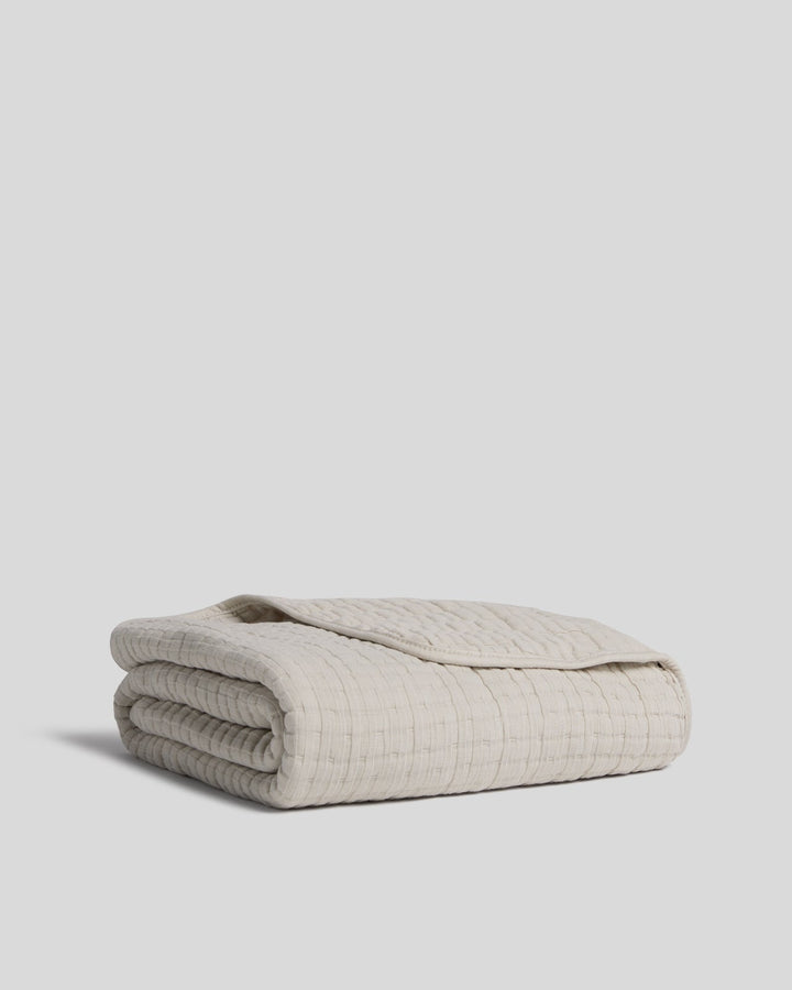 Organic Air Cotton Toddler Quilt (Bone)